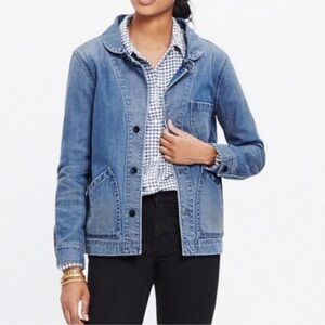 Madewell "Joshua Tree" Long Sleeve Fitted Denim Jacket Size XS